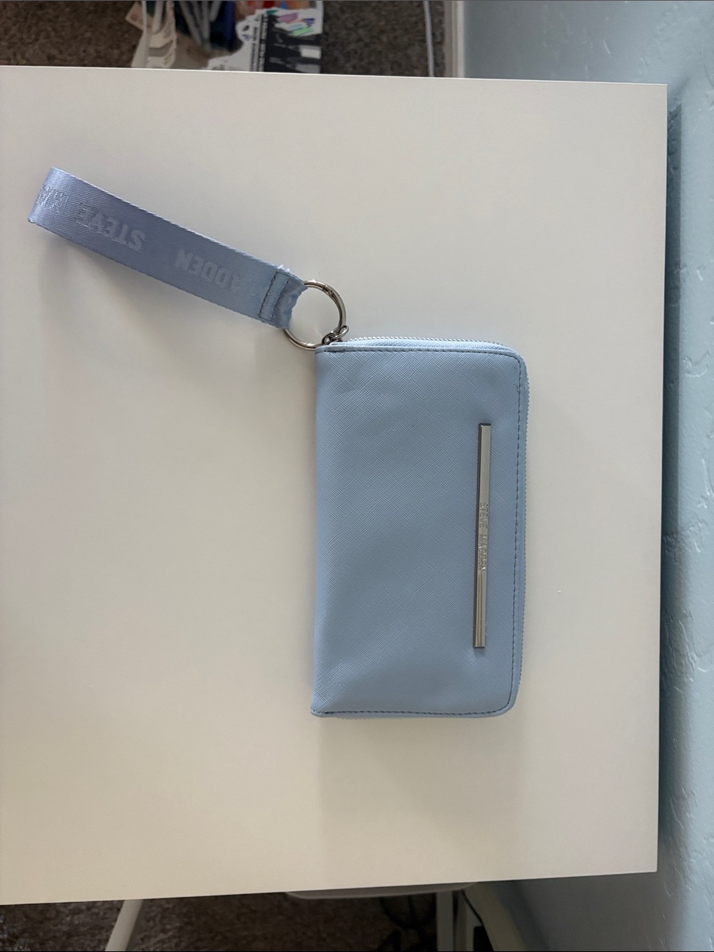 Steve Madden Light Blue Wristlet Wallet